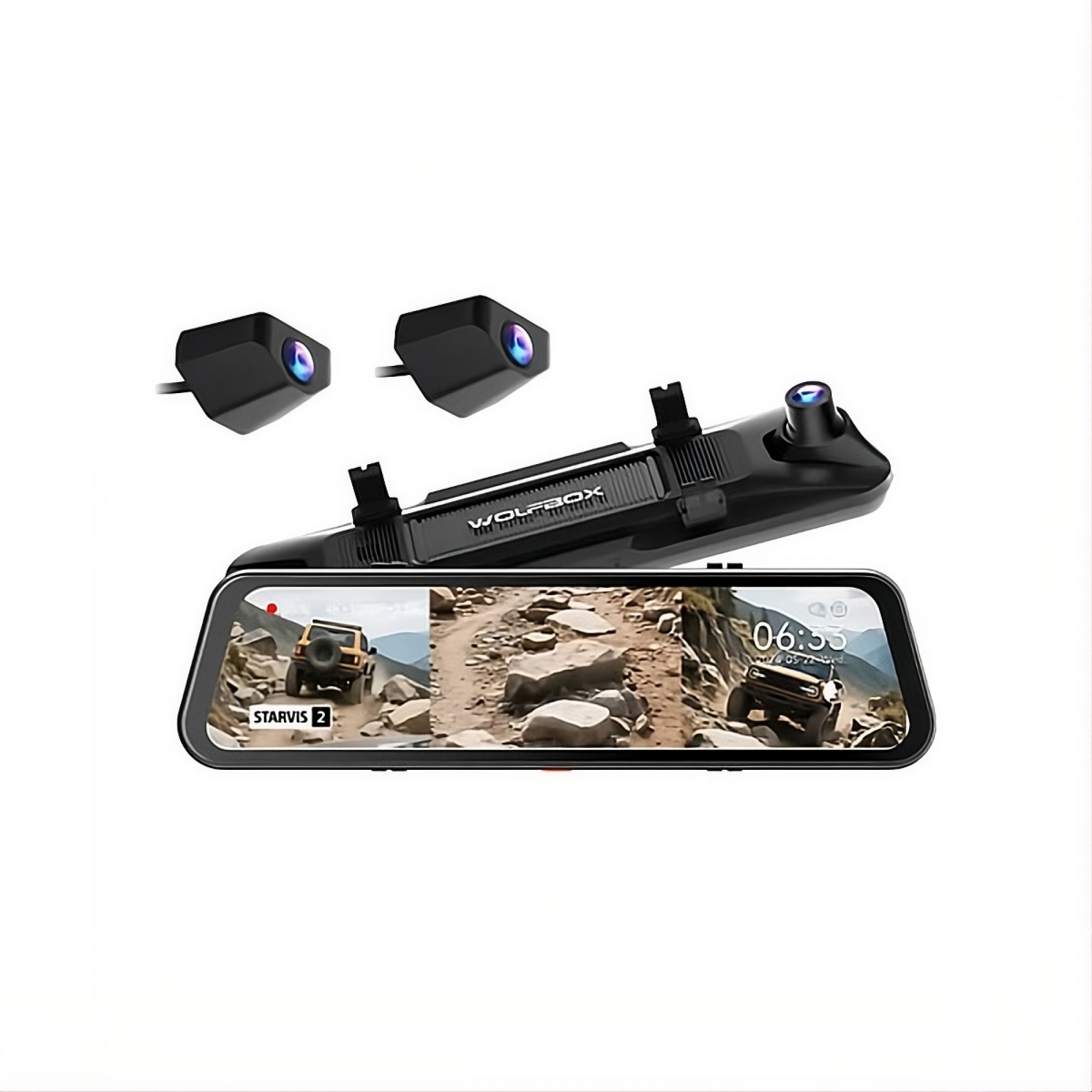 3-канальний відеореєстратор WOLFBOX G900 Tripro Cabin Version